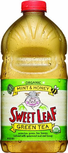 Sweet Leaf Tea, Mint  &  Honey Green Tea, 64-Ounce Bottles (Pack of 8)