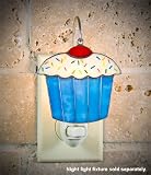 SWITCHABLES SW-137 - CUPCAKE Stained Glass Night Light Cover - Night Light Fixture Sold Separately