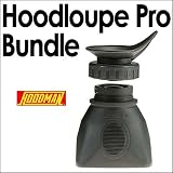 Hoodman HLPP3 Hoodloupe Pro for 3 Inch LCD Bundle With Hoodman HEYE30 Hoodeye 3.0 for Your Hoodloupe