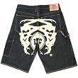 RMC Martin Ksohoh Painted Off white Logo denim shorts REDM3734