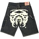 RMC Martin Ksohoh Painted Off white Logo denim shorts REDM3734
