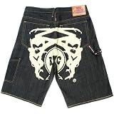 RMC Martin Ksohoh Painted Off white Logo denim shorts REDM3734