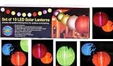 Set of 10 Solar Lanterns LED Lights Outdoor or Indoor
