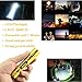 SKYWOLFEYE Zoomable 300LM Cree T6 LED Flashlight Torch Lamp 3 Modes Powerful Light 18650 (a Gold Flashlight + a 18650 Battery + a Charger)