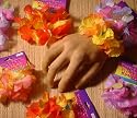 One Dozen Hawaiian Flower Lei Bracelets