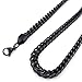KONOV Mens Stainless Steel Necklace, Heavy Biker Links Chain, Black