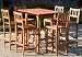 Outdoor Living : Valencia Collection Extendable Outdoor Bar Dining Set