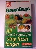 Re-Useable Green Bags All Fruits & Vegetables Stay Fresh Longer (20pc)