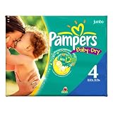 Pampers Baby Dry Diapers Size 4, 24-Count (Pack of 4)