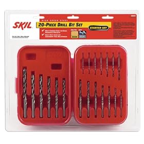 Skil 96020 20 Piece 1/16-Inch to 3/8-Inch Drill Bit Assortment in Plastic Case