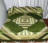 Home Furnishing King Size Patch Work Silk bed sheet Bedspread with Pillow C ....