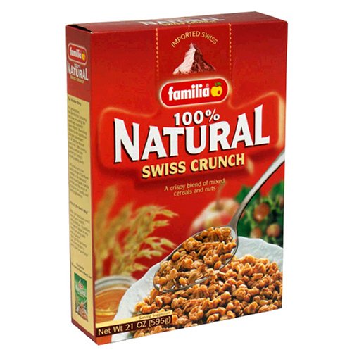 Familia Natural Swiss Crunch, 21-Ounce Boxes (Pack of 6) by Familia