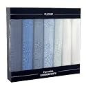 Cotton Men's Handkerchiefs - Box Of 7 Different Shades Of Blue