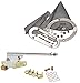 American Shifter 342514 Shifter Kit (6" C 6" E Brake Cable Clamp Clevis Trim Kit Dipstick For C7F2B)