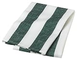 Domestique Bold Stripe Set of 3 Kitchen Towels, Forest