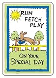 Edible Birthday Card for Dogs - Run Fetch Play