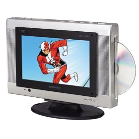Audiovox FPE1078 7.8-Inch Flat Panel TV with Slot Load DVD Player.