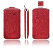 Gripis Slider Ledertasche für HTC Touch Diamond 2 rot