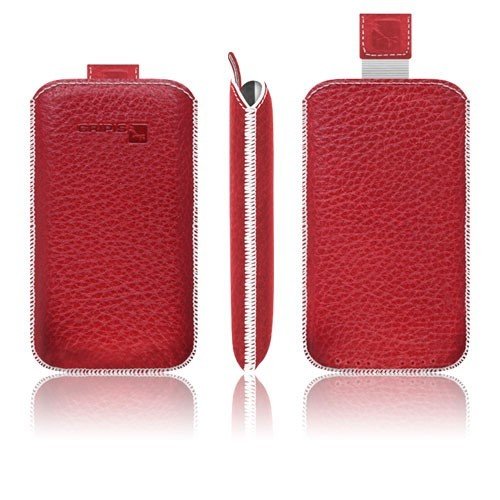 Gripis Slider Ledertasche f&uuml;r HTC Touch Diamond 2 rot Preisvergleich