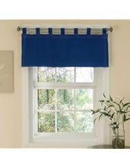 Home: Denim Tab Top Valance - Blue (57x18") - Kimlor Mills