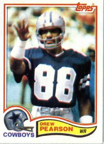 1982 Topps # 321 Drew Pearson Dallas Cowboys Football Card - In Protective Screwdown Display Case!