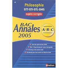 Philosophie (�dition 2005), Bac STT-STI-STL-SMS : Sujets corrig�s