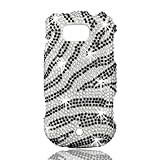 Talon Full Diamond Bling Phone Shell for Samsung R880 Acclaim (Zebra - Blac ....
