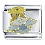 Happy Angel Religious Italian Charms Bracelet Link