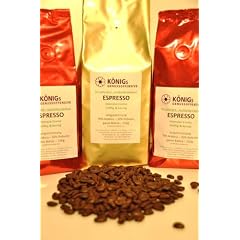 K�NIGs Genussoffensive Fairtrade Kaffee, Sch�mli Kaffee ganze Kaffeebohnen, 70% Momia/Hausmischung - 30% Espresso (Kamerun), 500g