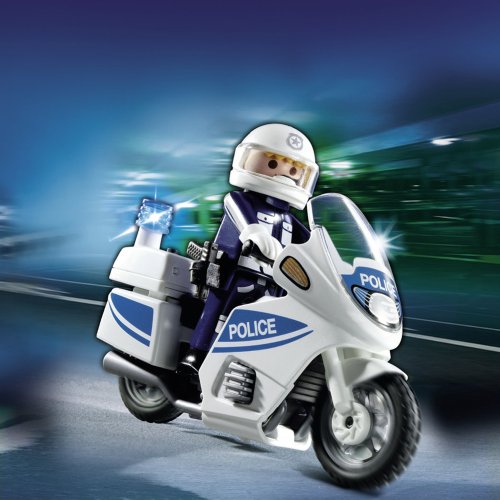 Playmobil 5180 Polizeimotorrad mit Blinklicht