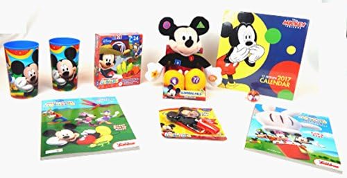 Mickey Mouse 9 pc Talking Interactive Plush 12" Learning Bonanza Bundle Gift Set