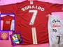 MANCHESTER United England Soccer Jersey, C. RONALDO, Adult Size Small