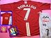 MANCHESTER United England Soccer Jersey Home, C. RONALDO, Home, Adult and Children Sizes (FREE Shorts)