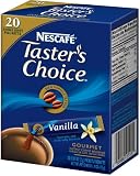 Tasters Choice Vanilla Instant Coffee, 20-Count Sticks (Pack of 8)