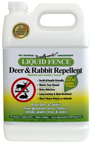 Liquid Fence 111 Deer and Rabbit Repellent, 1-Gallon Concentrate