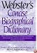 Webster's Concise Biographical Dictionary