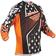 Fly Racing Kinetic Men's Dirt Bike Motorcycle Jersey - Orange/Grey