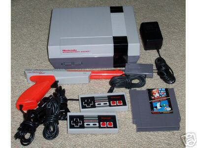 Nintendo NES System - Video Game Console Bundle  (Includes 2 Controllers / Zapper / Super Mario Bros./Duck Hunt)