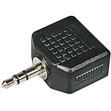 Stereo Mini Male to 2 Stereo Mini Female Y Adapter
