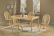5 Piece Natural Finish Tile Top Dinette By Coaster Furniture