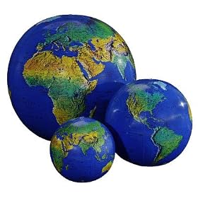 27 Inch Inflatable Topographical Globe by Replogle Globes, Inc.