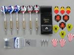 6 STEEL-DARTPFEILE mit Stahl-Spitzen,...