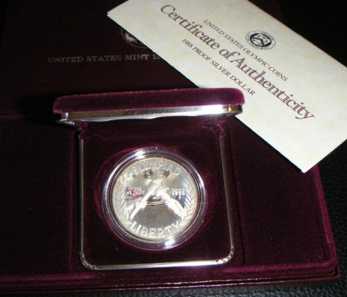 U S Mint 1988 Olympic Coin