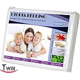 Zippered Bed-Bug Proof Mattress-Encasement (Twin) - Water Proof, Protects against Dust Mites, Bacteria, and Allergens - By Utopia Bedding