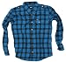 Hurley Decibel Cyan Blue Woven Button-Up