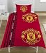 Manchester United FC Single Bed Duvet Cover & Pillow Case OLD TRAFFORD RED DEVILS