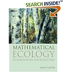 Click here to buy Mathematical Ecology of Populations and Ecosystems by  John Pastor.