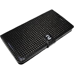 Samsung Galaxy S 2 II i9100 Novoskins Black Schwarz Gloss Carbon iDiary Case