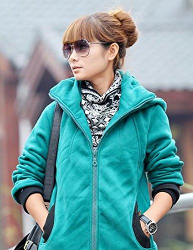 パーカー スウェット フード スタイリッシュ　春色　フード付き 韓国セレブ　パーカー　大きいサイズ　カジュアル　コットン　カワイイ　セレブ風　スウェット生地　シンプル　ガーリースタイル　　 グリーン (オリジナル・ブレスレットとサシェセット)