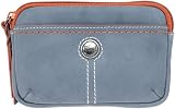 Fossil Women's Leather Pouch - Weekender Pouch (Color: Blue)